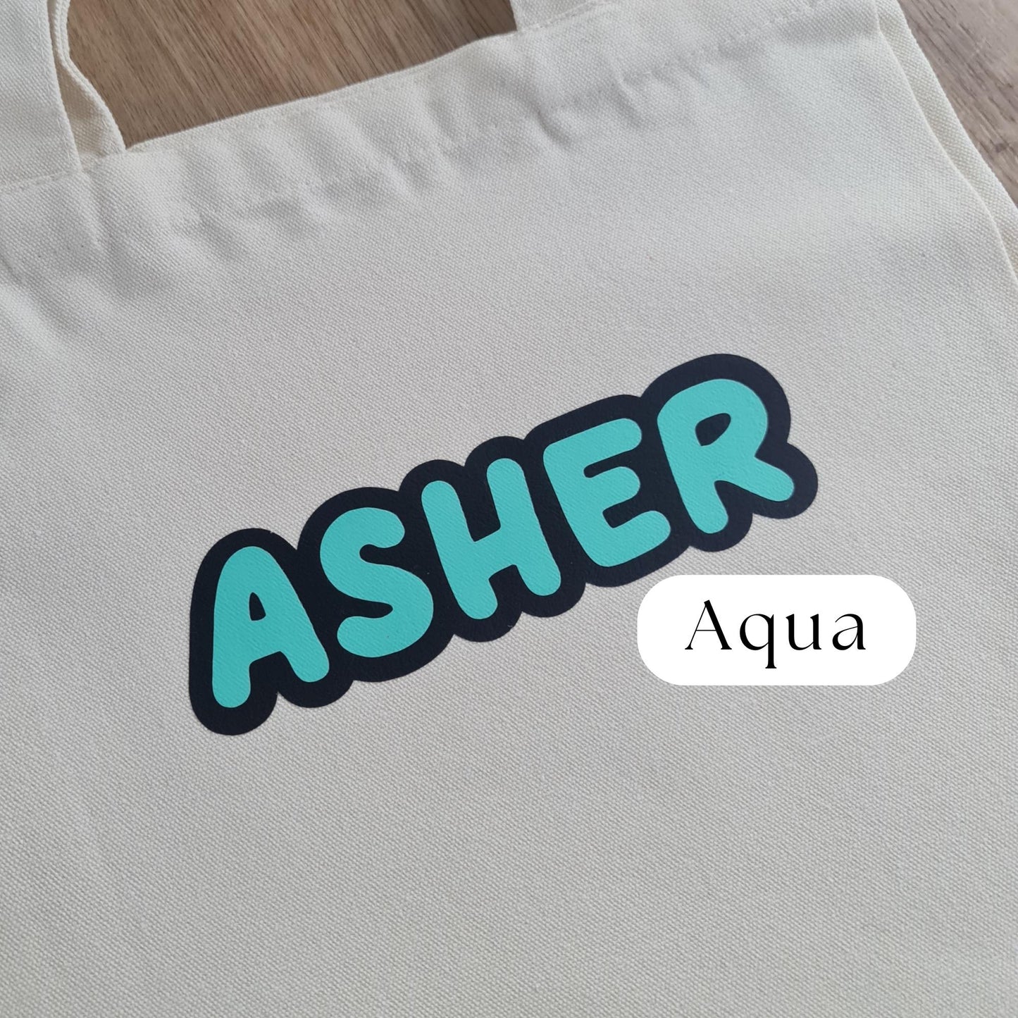 Personalised Kids Canvas Tote Bag -
