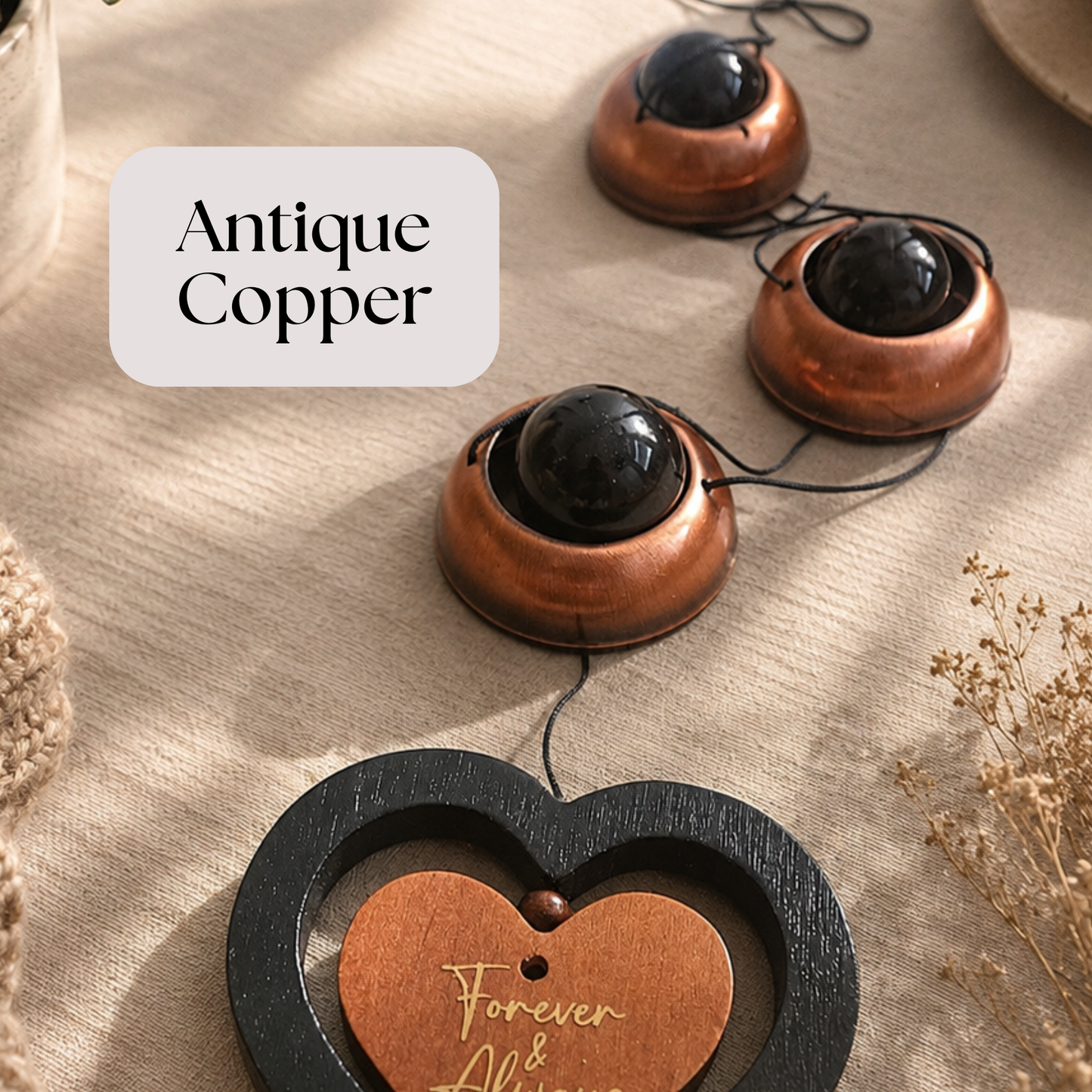 Personalised Memorial Bell Wind Chime | Japanese Pagoda with Spinning Heart