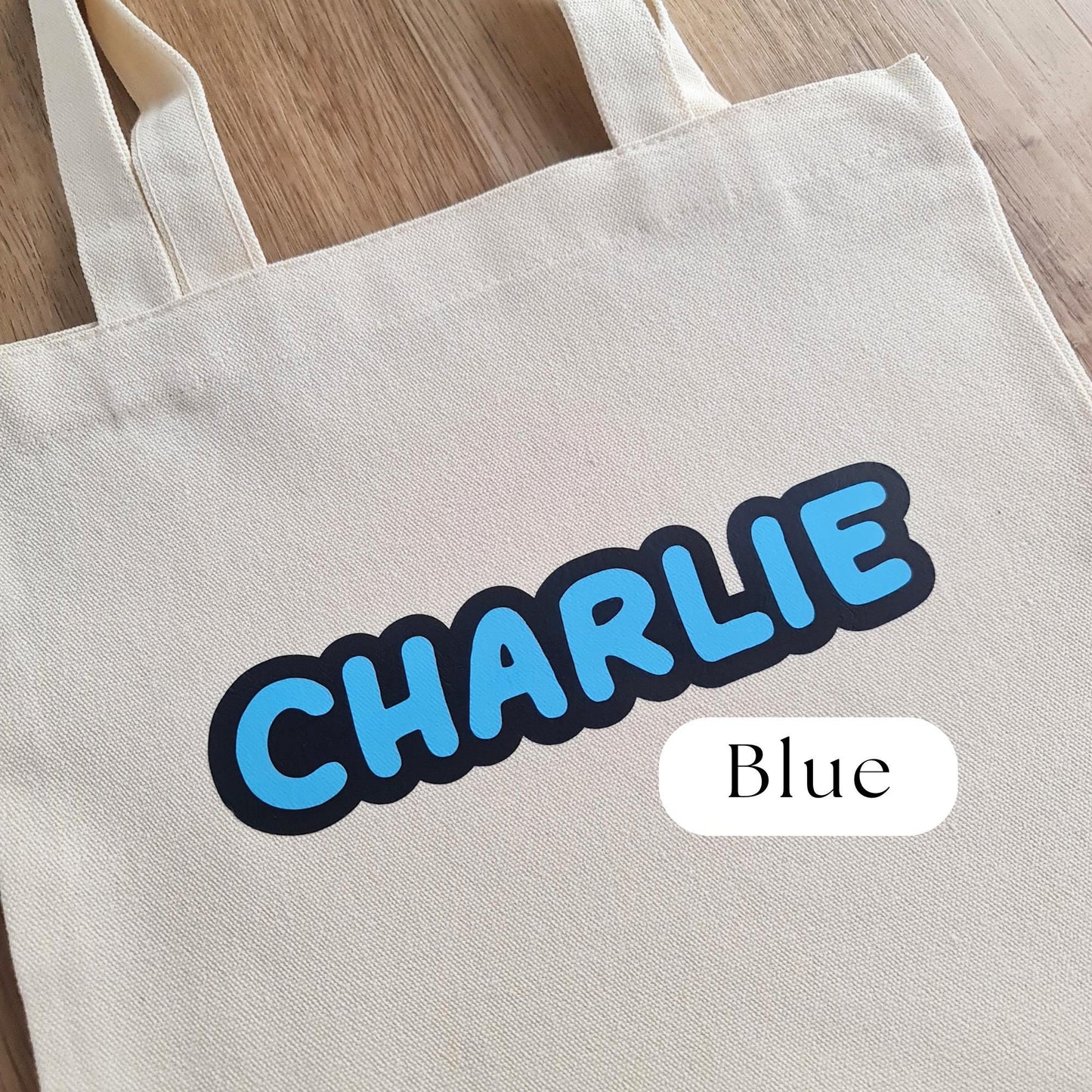 Personalised Kids Canvas Tote Bag -