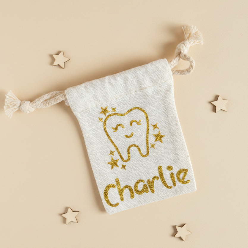Gold Glitter Outline Bag